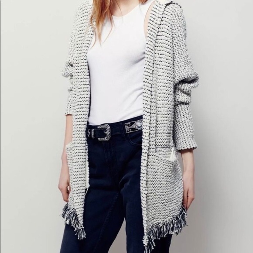 Free people love me tender hooded sweater
